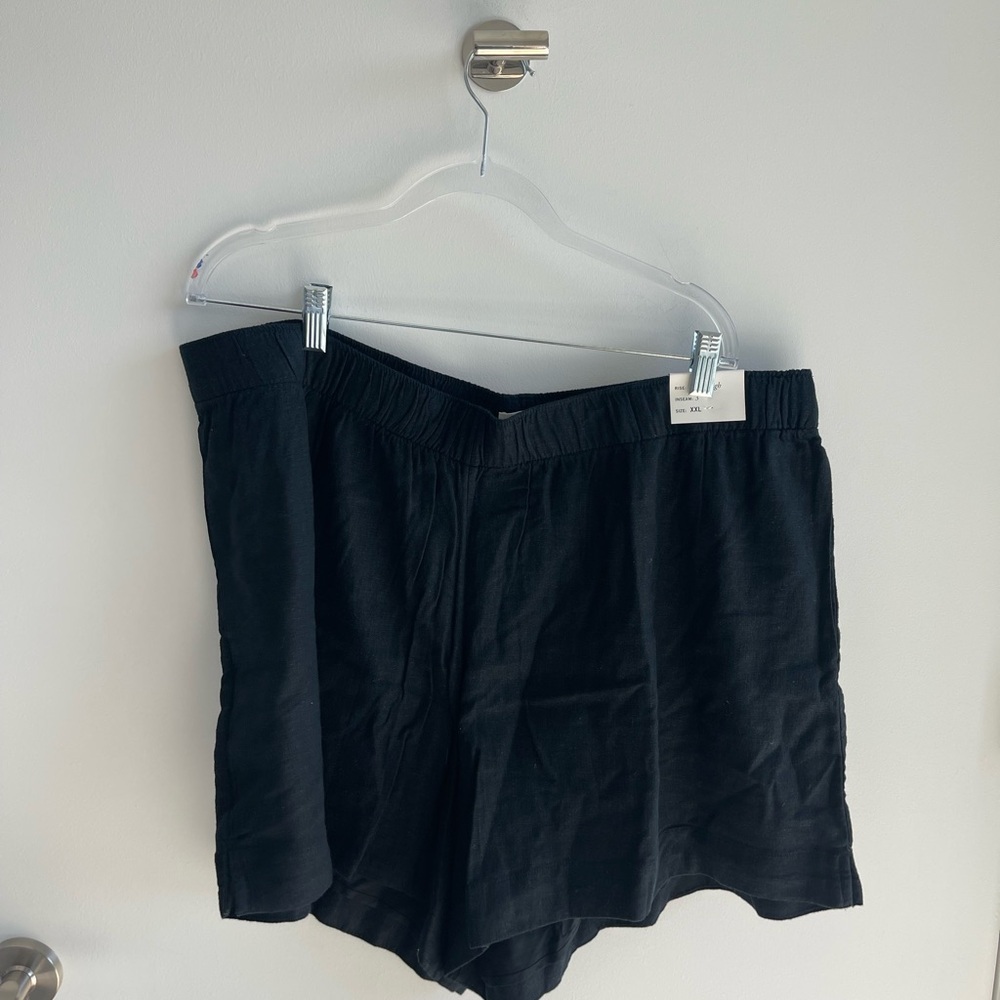 Abercrombie Linen Black Women's Shorts